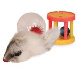 Набор игрушек для кошек Triol мышь с шаром и барабаном 3 шт.