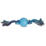 Игрушка для собак Triol Мяч с веревкой цельно-резина 170 мм.